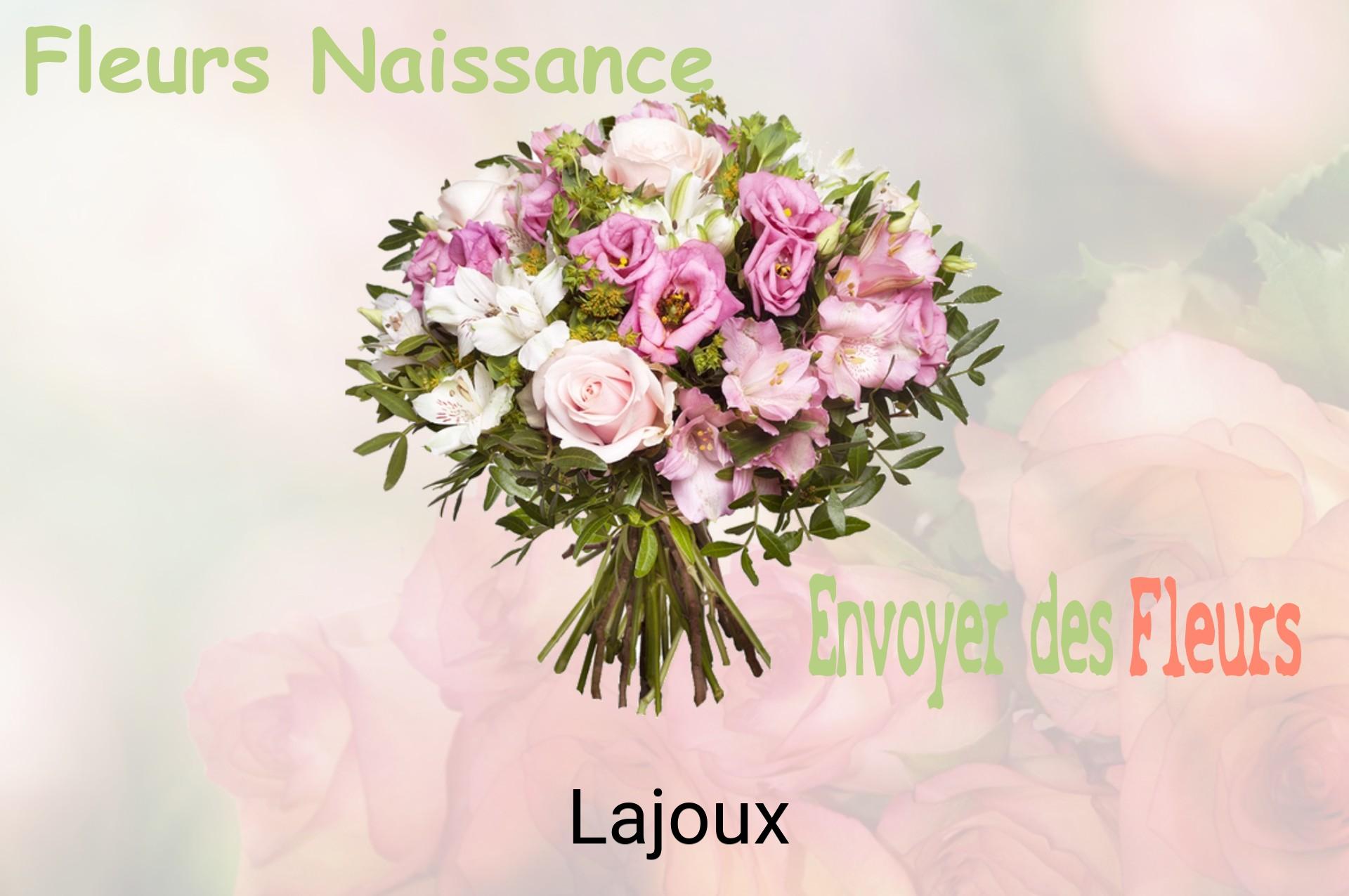 Bouquet de fleurs de naissance livré à Lajoux
